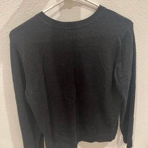 Everlane Cotton Crew Neck Sweater - Black / S